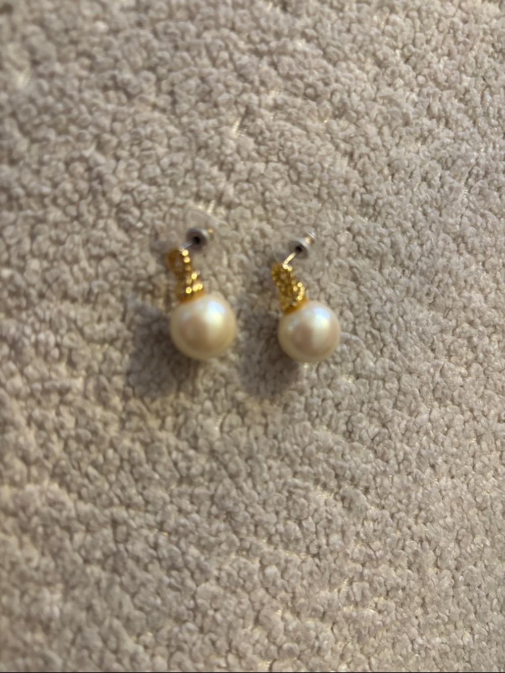 kate spade Gold and Pearl Drop Earrings